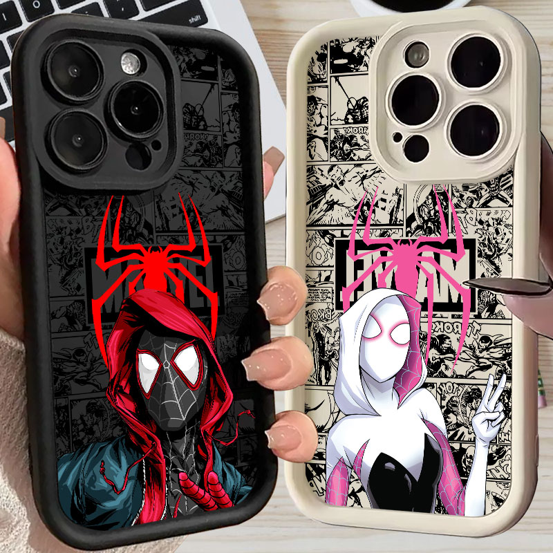 Apple Iphone 16 - Casing Spiderman Miles Morales Gwen Marvel