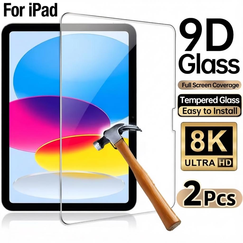 Temu Tablet Accessories - 2 Buah Pelindung Layar Kaca Tempered
