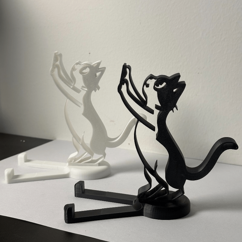 Tablet Holder Accessories - Penyangga Ponsel Bentuk Kucing Minimalis, Dudukan