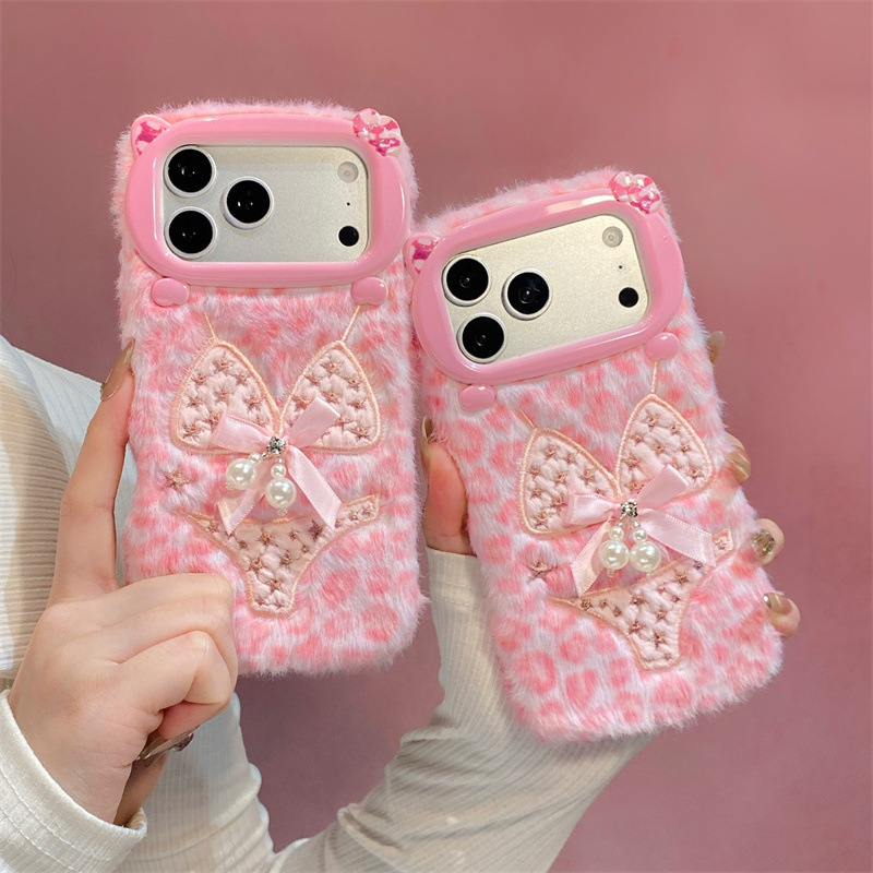 Apple Iphone 16 - Casing Mewah Desain Bikini Mutiara Untuk