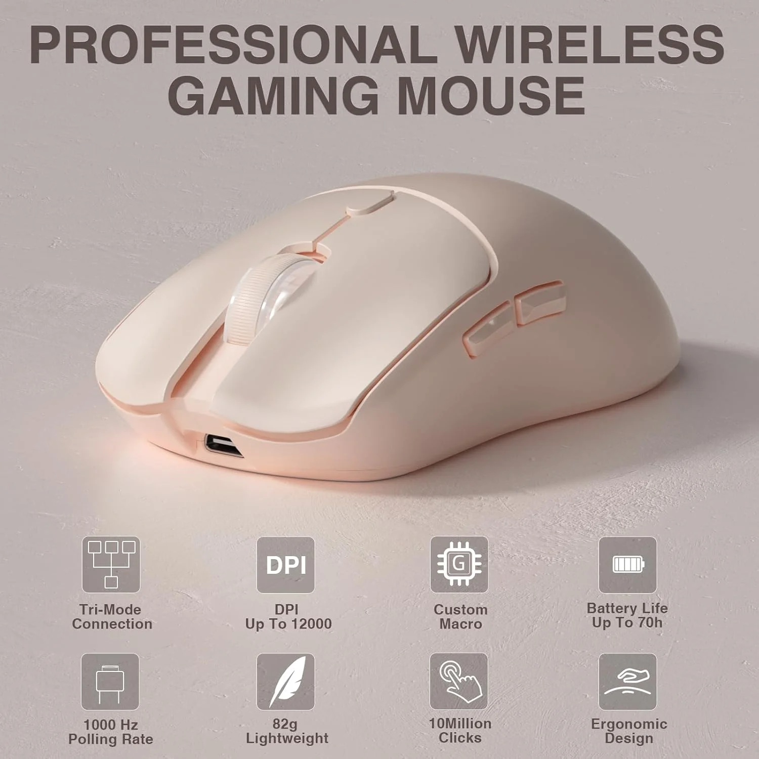 Laptop Tablet Accessories - AULA SC580X Mouse Gaming Nirkabel Tri-mode