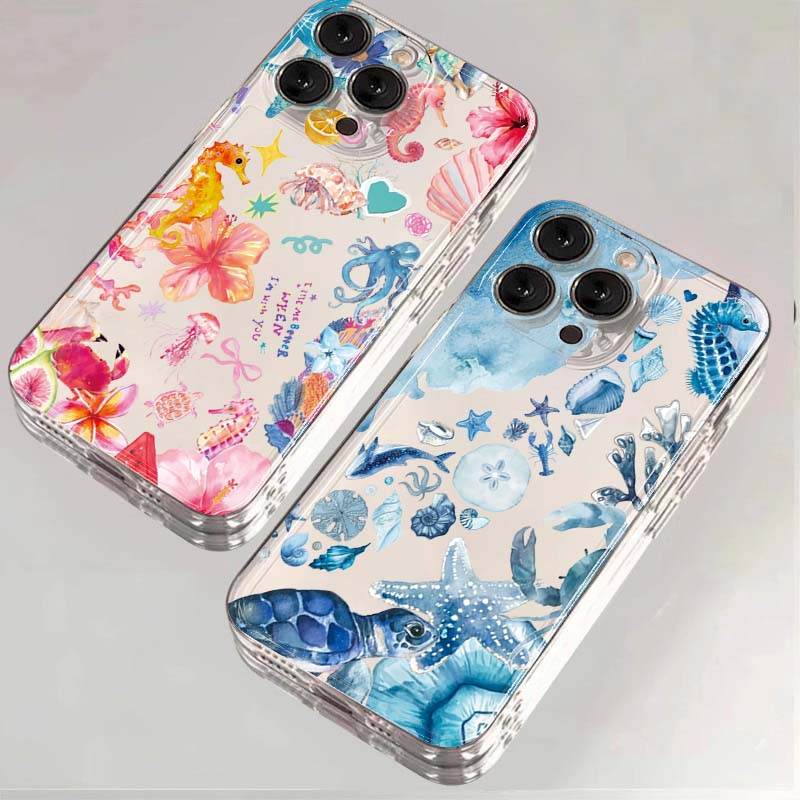 Samsung Galaxy A55 - Casing Ponsel Pola Penyu Kartun Musim