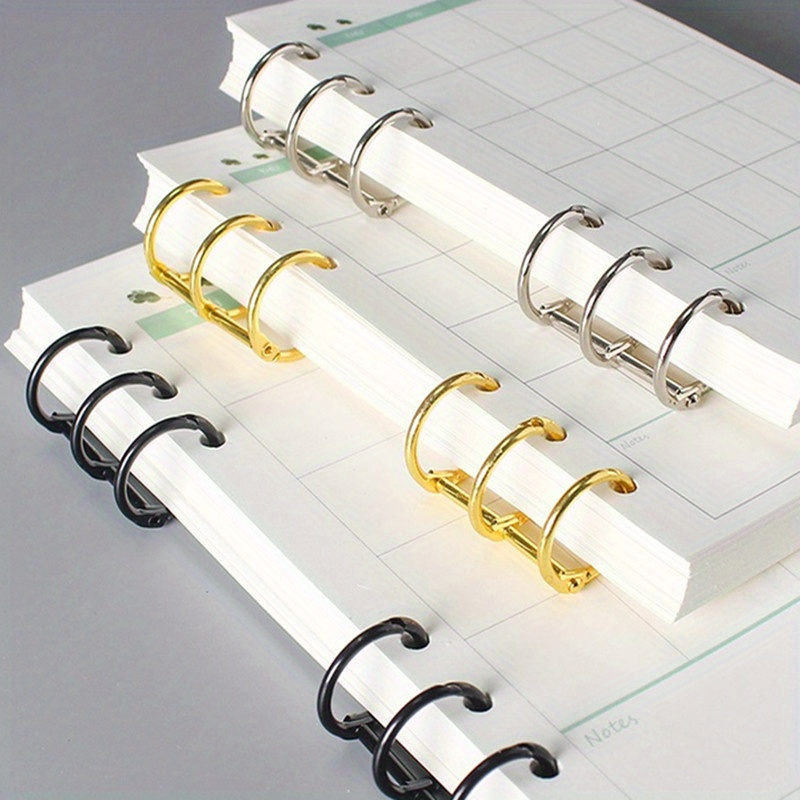 Laptop Tablet Accessories - 10 Buah Cincin Pengikat Buku Daun