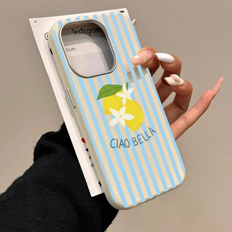 Samsung Galaxy A55 - Desain Retro Bergaris Lemon Cocok untuk