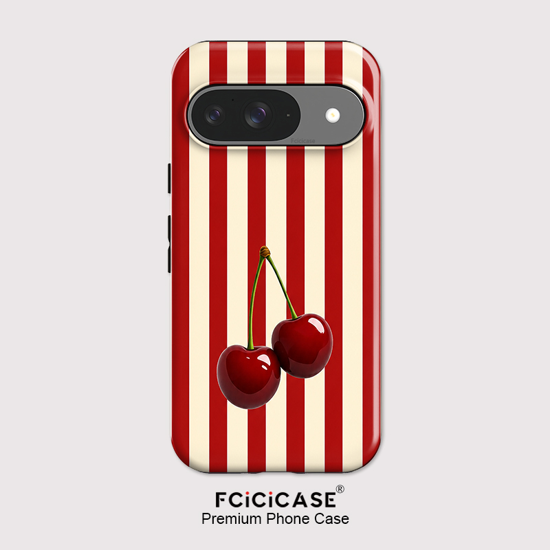 Google Pixel 8A - Fcicicase Casing Ponsel Pola Garis Ceri