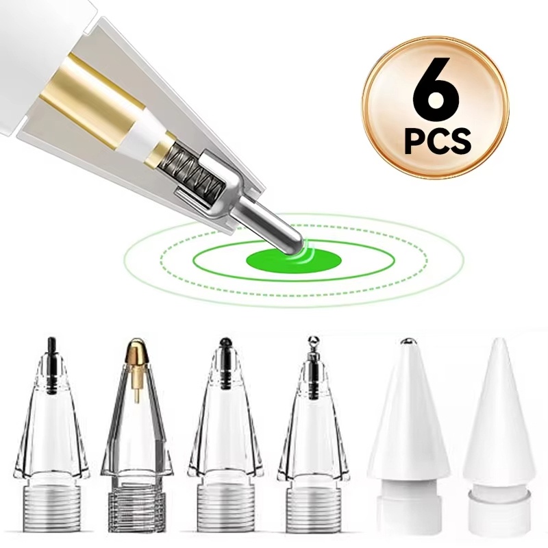 6 Buah Ujung Pensil Pengganti  - Ipad Pencil Stylus ulasan dan harga