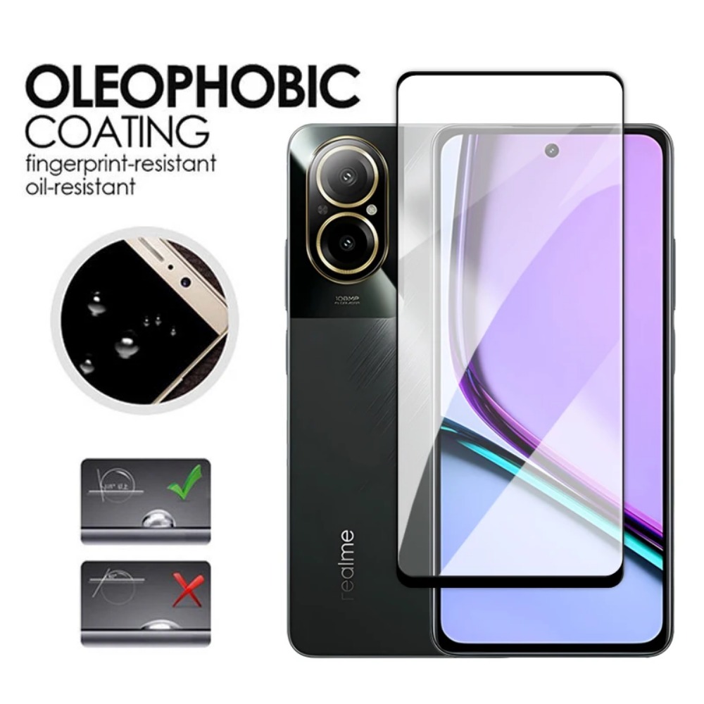 Kaca Tempered 4in1 untuk Realm - Realme C67 ulasan dan harga
